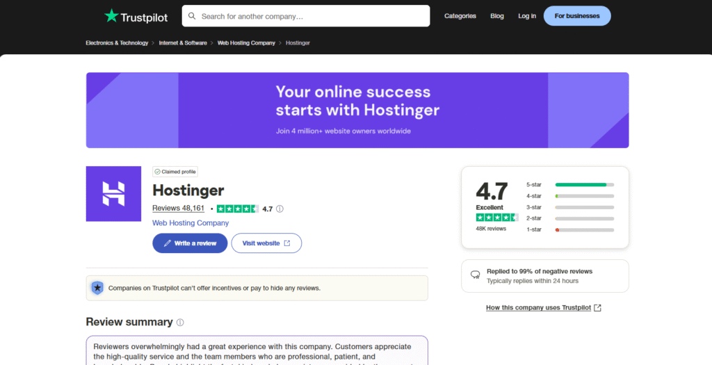 hostinger reviews